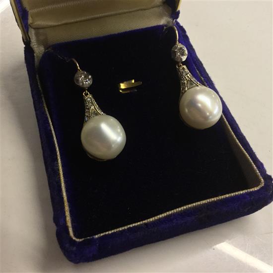 Pair of pearl earrings